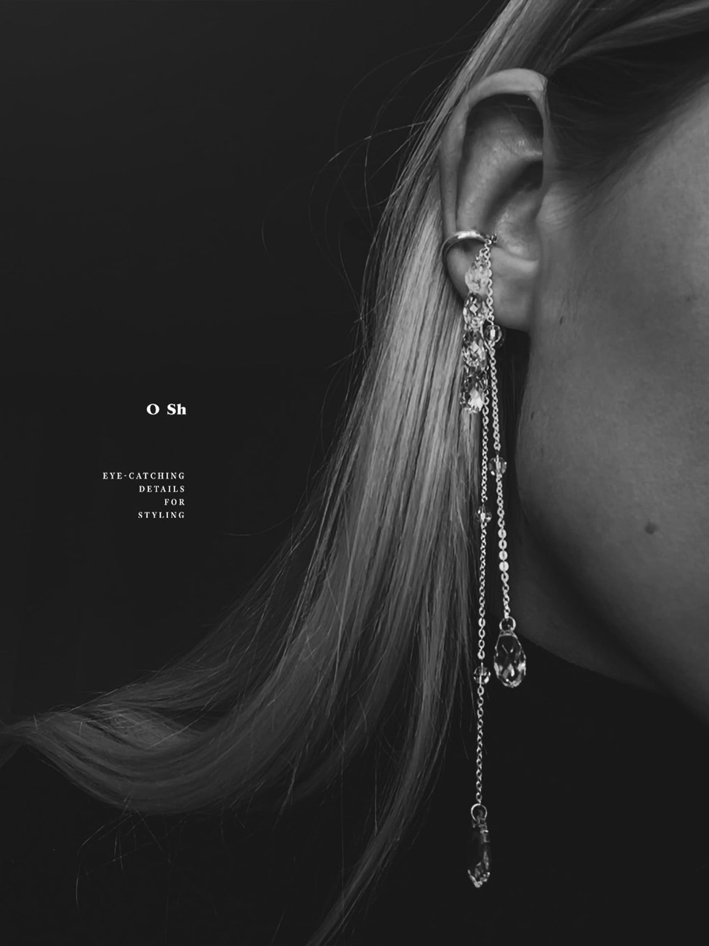 "U WET" EAR CUFF SILVER