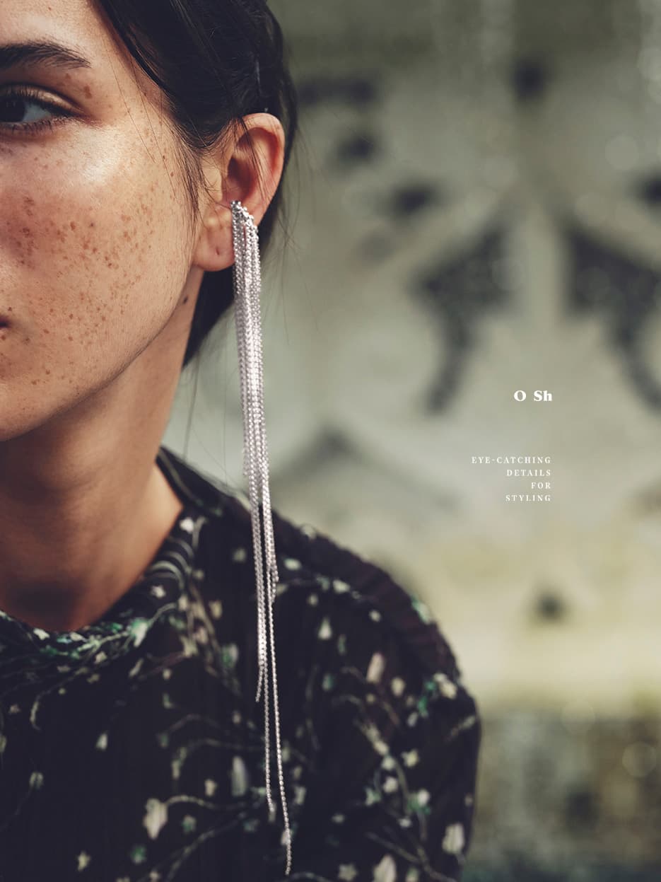 "RAIN" EAR CUFF SILVER