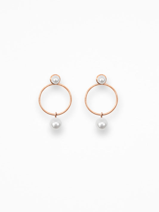 "O PEARL" EARRINGS VERMEIL