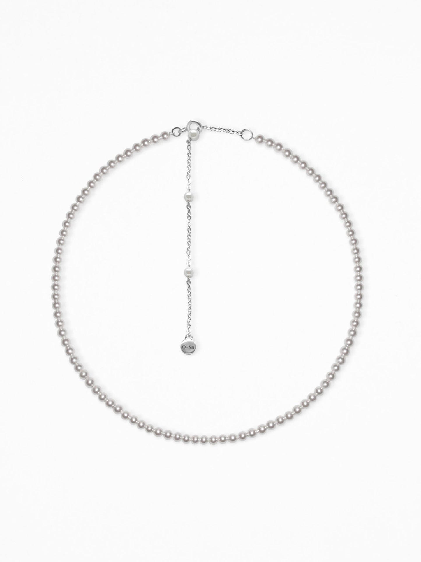 PEARL CHOKER SILVER