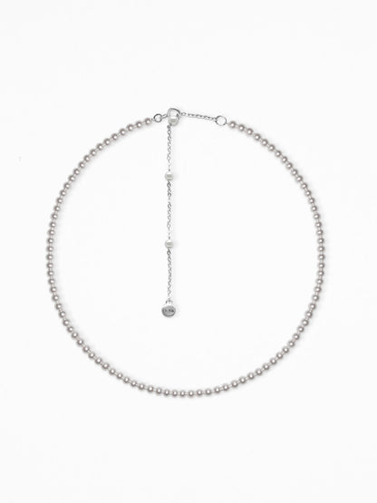 PEARL CHOKER SILVER